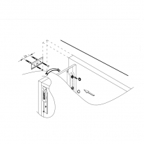 Dulap inalt suspendat Kolpasan, Pandora, 130cm, black stone